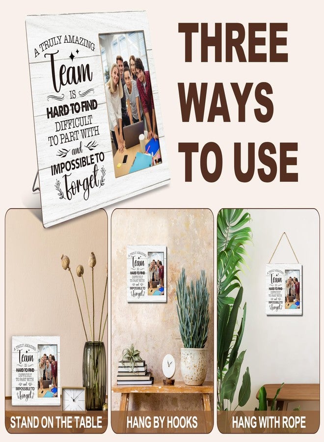 BXVRT Appreciation Photo Frame, 8x10 Inch, Wooden, Rustic, Thank You Gifts for Boss, Employee, Team, Office Decor - Image 3